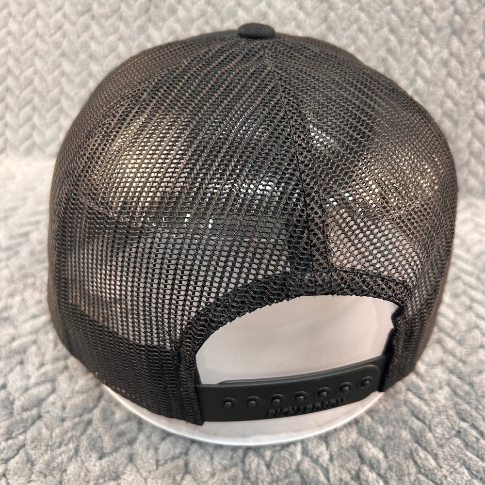 Knight Port & Rail Services Mens Black Richardson 112 Trucker Hat Snapback OSFM - Picture 4 of 13